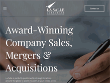 Tablet Screenshot of lasallecorporate.com